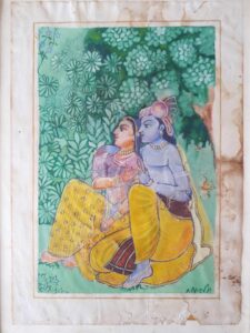 Parvati en Krishna